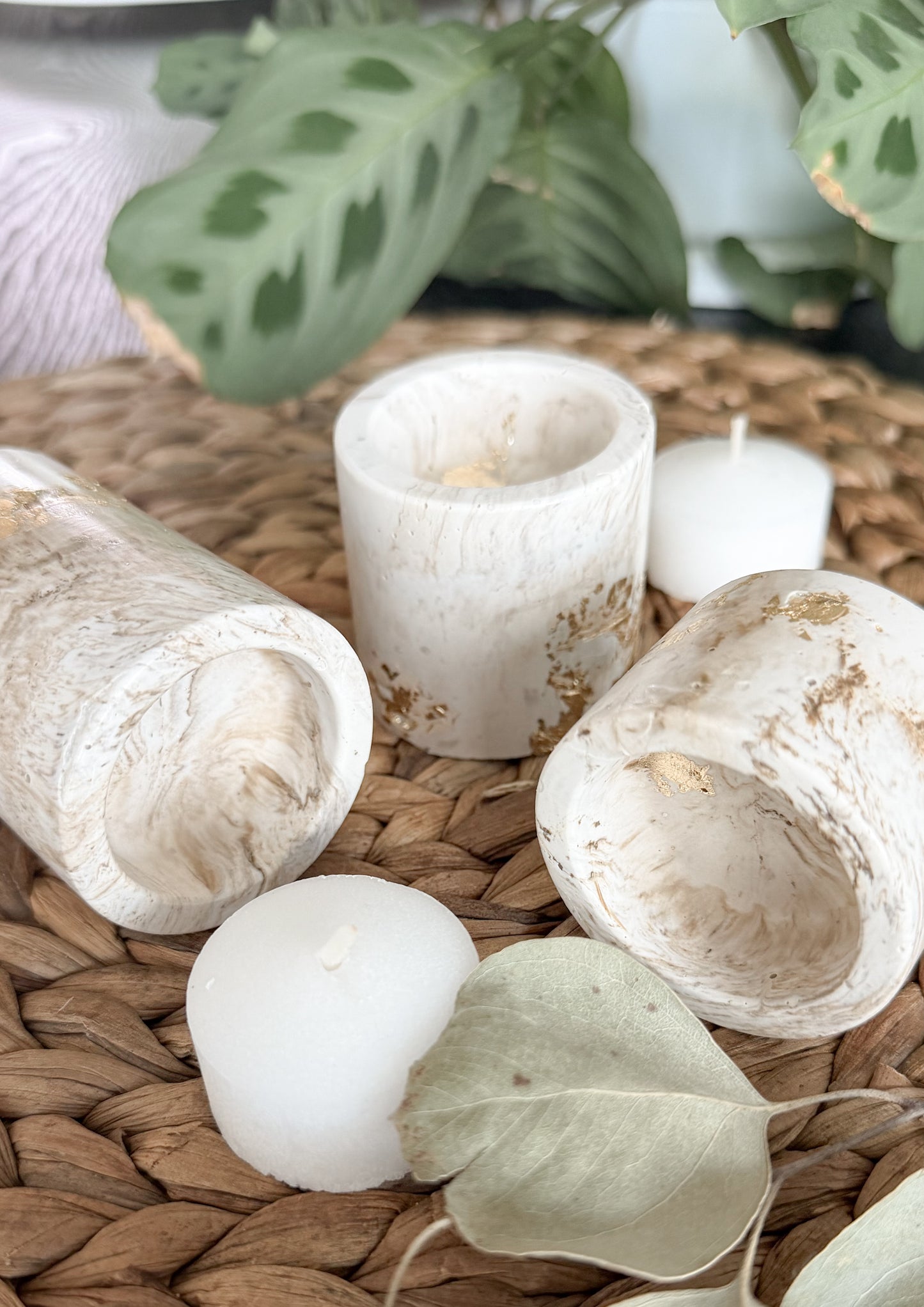 Earth & Stone Tea Light Trio