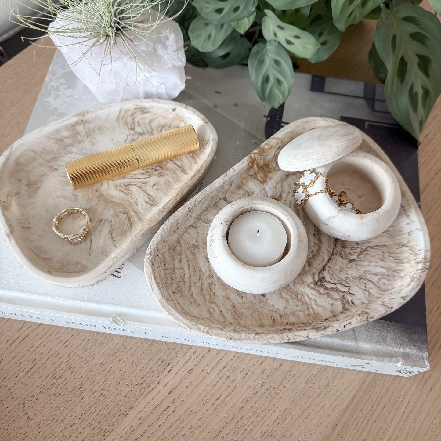 Jesmonite Trinket Dish Set
