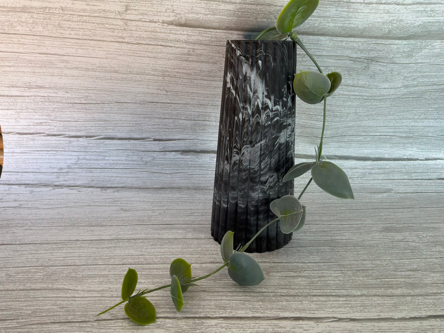 Black Marble Vase