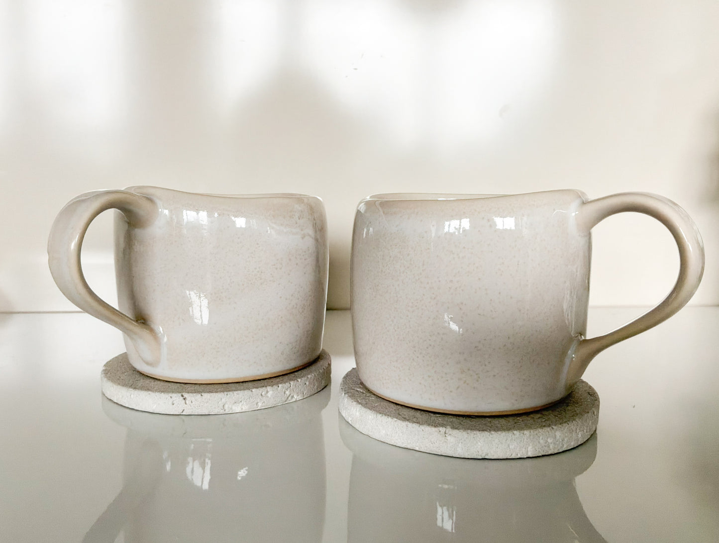 Travertine Coaster Duo