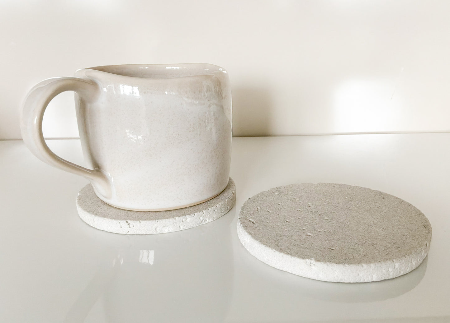 Travertine Coaster Duo