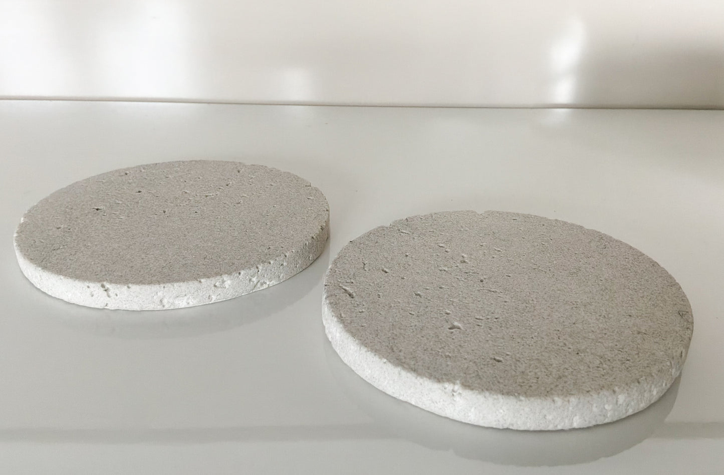 Travertine Coaster Duo